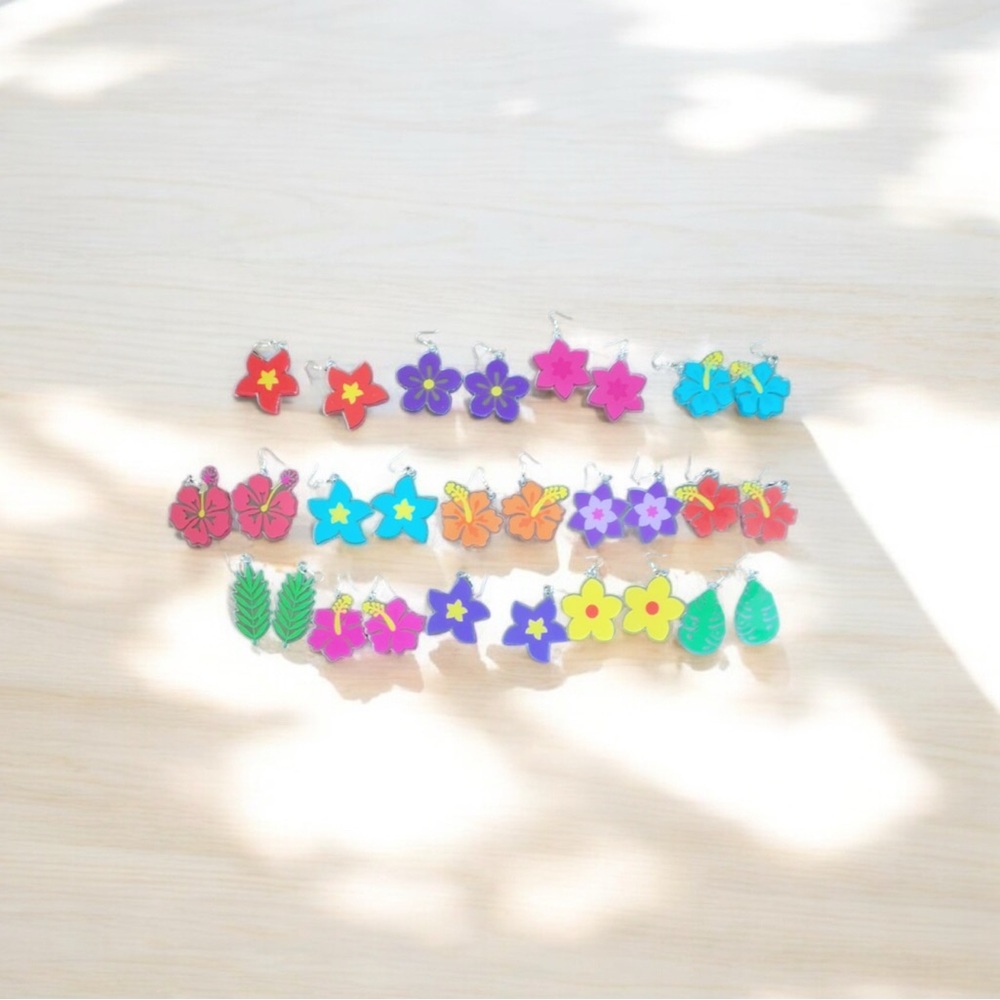 Luau earrings Set